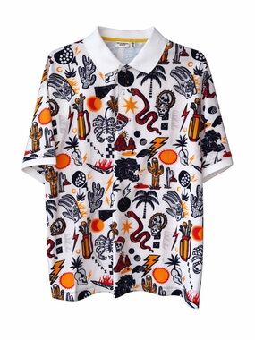 Devereux Golf Polo XL Arizona Print Performance Shirt